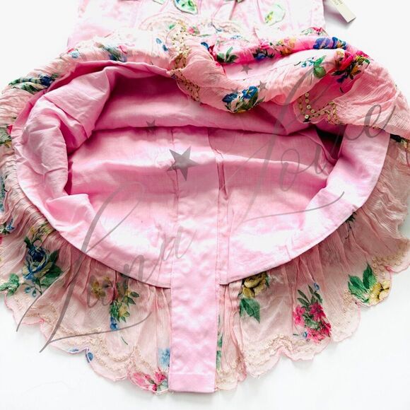 FILLYBOO Lotus 'Carnivale' Corset Mini Dress In Pink NWT - Picture 10 of 15